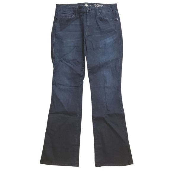 7 For All Mankind Womens 31 Short A‎ Pocket Denim Flare Boot Jeans - Picture 1 of 4